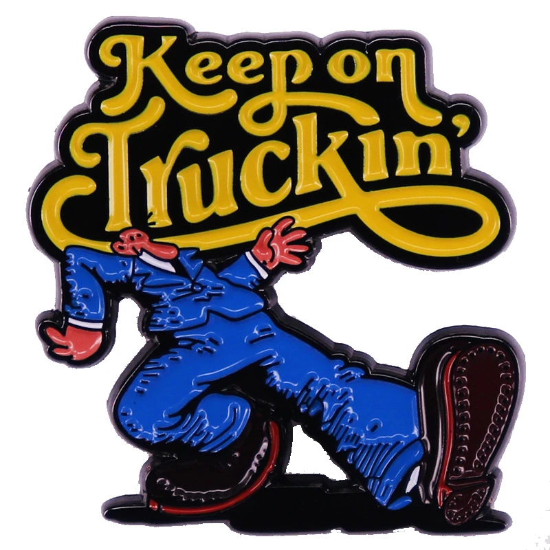 

Keep Driving Truck Brooch Vintage Art Badge Enamel Pin Lapel Pins Badge Hats Clothes Backpack Decoration Jewelry Accessories