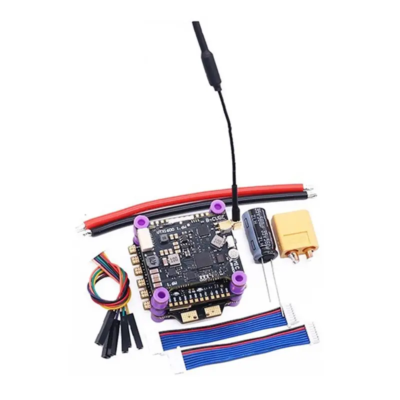 Dual Gyro BEC 30.5Mm X 30.5Mm For RC FPV Drone- H743 Flight Control+ 60A 4-INI ESC+ VTX1600 3-6S Battery