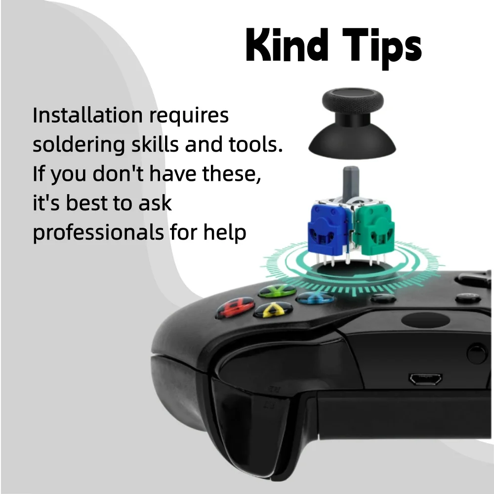2-10pcs Hall/TMR Electromagnetic Joystick New Anti-Drift Joystick for Xbox One Xbox Series XSS XSX Hall Effect Magnetic Joystick