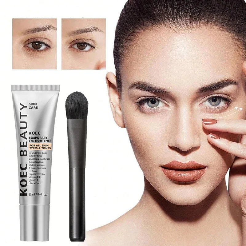 Crema reafirmante de ojos firme instantánea, suero hidratante de elevación temporal antiarrugas para contorno de ojos, eliminador de bolsas de ojos para ojeras