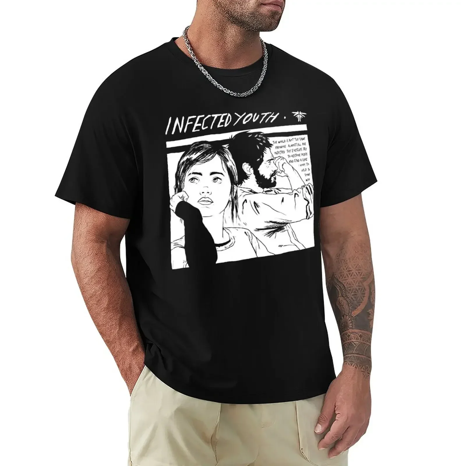 Infected Youth T-Shirt graphics summer tops Aesthetic clothing mens t shirts pack