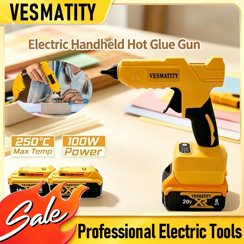 Hot Melt Glue Gun Cordless - Oryginalny bezprzewodowy elektryczny ręczny pistolet do