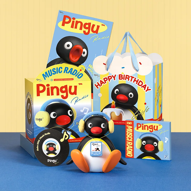

Аниме-аксессуар Pingu: милый пингвин в форме персонажа, носит наушники, может качать головой, Bluetooth-подключение, украшение, сувенир, подарок