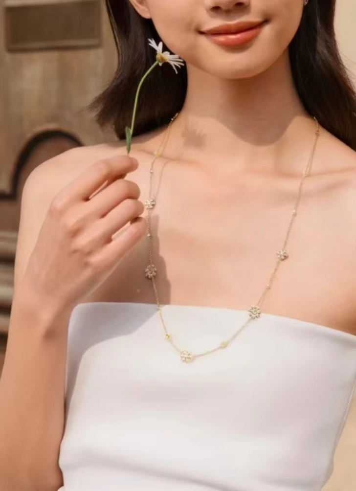 Lola Rose Daisy Series Premium Necklace Watch Fashionable Light Luxury Simple Birthday Valentine's Day Gift for Girlfriend