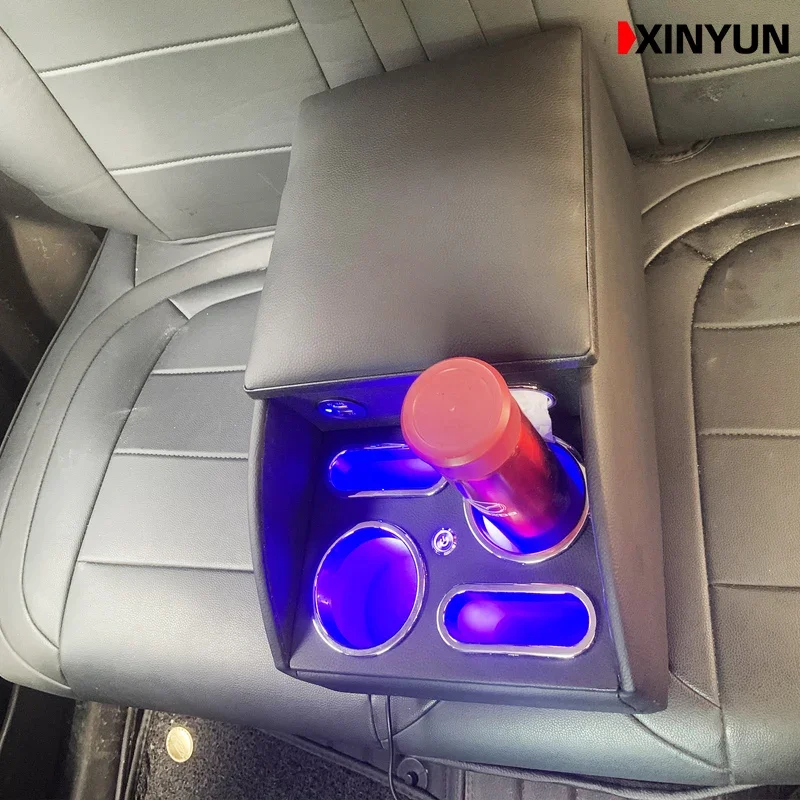 FOR Fortuner lc120 FJ Cruiser  Vista Venza Tundra TACOMA RAV4 Rear handrail box mobile phone charging USB LED Put paper towels