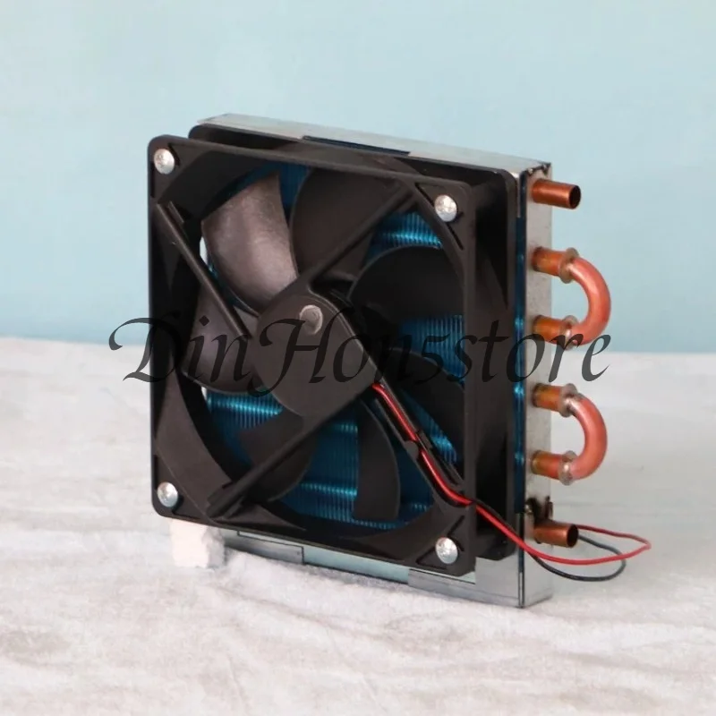 Suitable for CP1X6X120 Air Cooled Evaporator Condenser Micro Copper Tube Aluminum Fin Water Cooled Refrigerator Radiator Fan