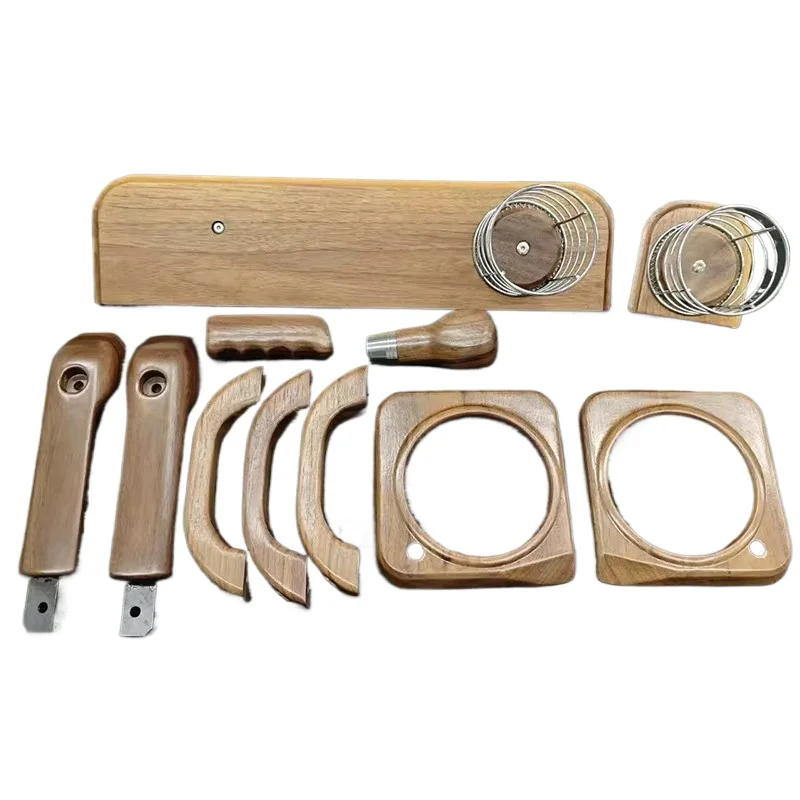 

Wood Car Door Handle & Gear Knob Kit with Protection for Jimny Interior Decoration