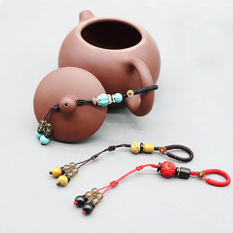 Hanging buckle rope of teapot cover to prevent falling down creative high-grade purple sand teapot cup cover hanging rope