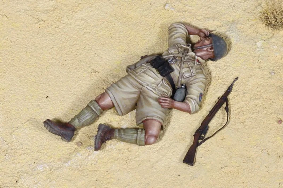 1/35 Scale Resin Soldier Model Kit GK Statue modeling British Infantry Unassembled and Unpainted DIY Toys