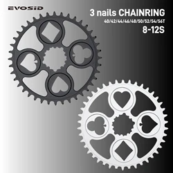 EVOSID ROAD Bike Chainring 40 42 44T Single Disc Chainwheel 50 52 54 56T Folding Bicycle Teeth Disc Fit 12 speed