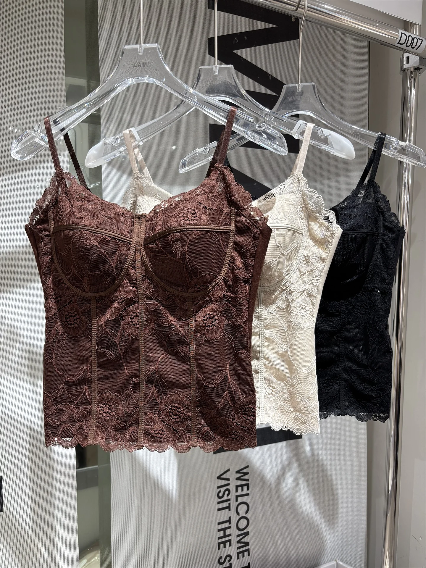 Top de Csola de Renda Sexy para Mulheres, Ajuste Slim, Roupa Íntima Externa, Sem Costas, Sem Alças, Brtte em Mistura de...