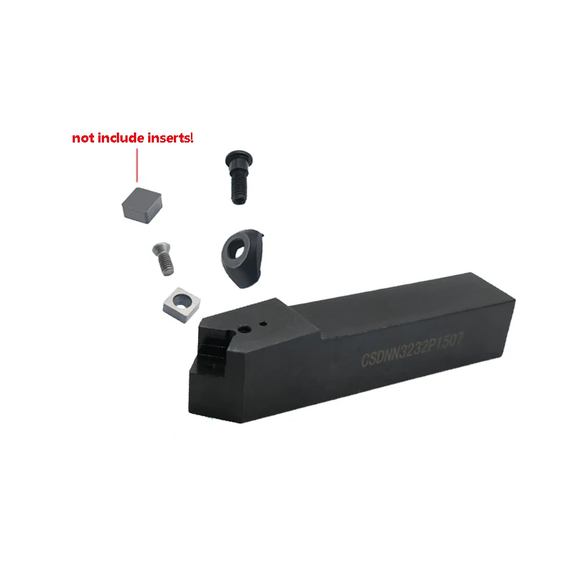 BEYOND CSDNN 25mm CSDNN2525M12 CSDNN2525M1204 CSDNN2525M1207 Insertos de Nitruro de Boro CNC Portaherramientas de Torneado Externo 45 Grados