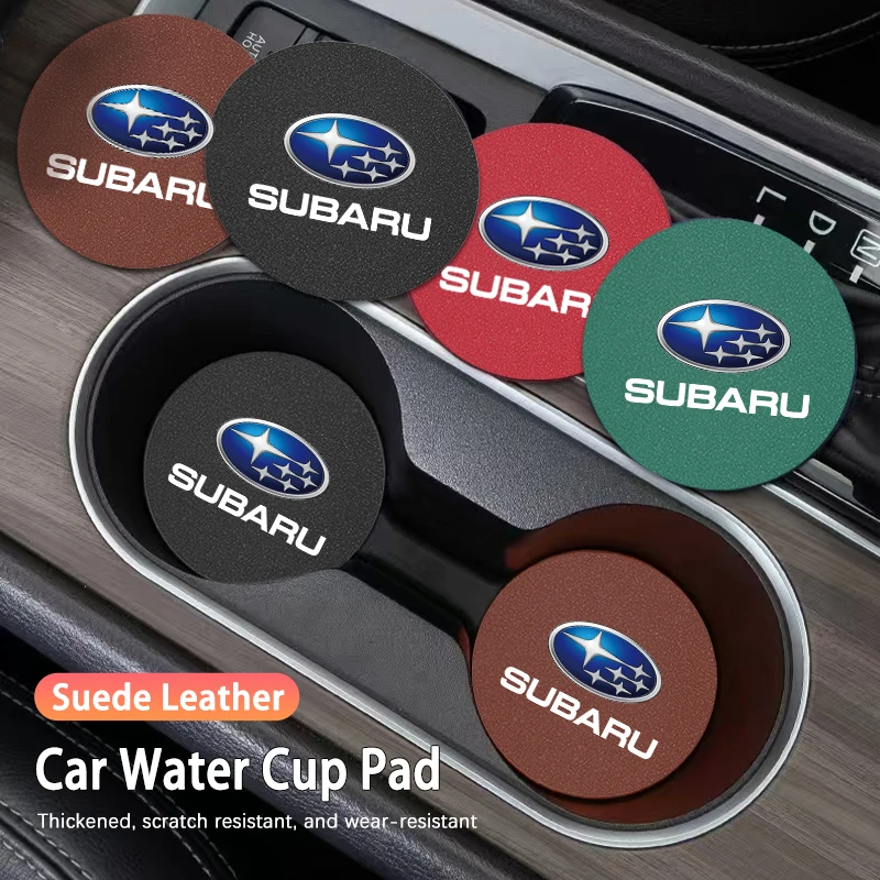 

2 шт. автомобильный противоскользящий коврик, слот для чашки с водой для Subaru Outback Ascent Levorg Smart Forester Impreza Tribeca Legacy STI Mpreza