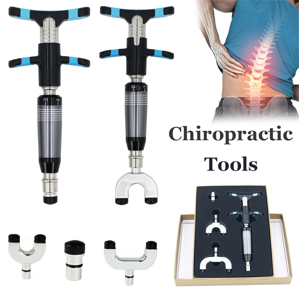 

300N Manual Chiropractic Impulse Adjusting Tool 6 Levels Spine Correction Gun For Adjust Bones And Ease Pains Neck Massager