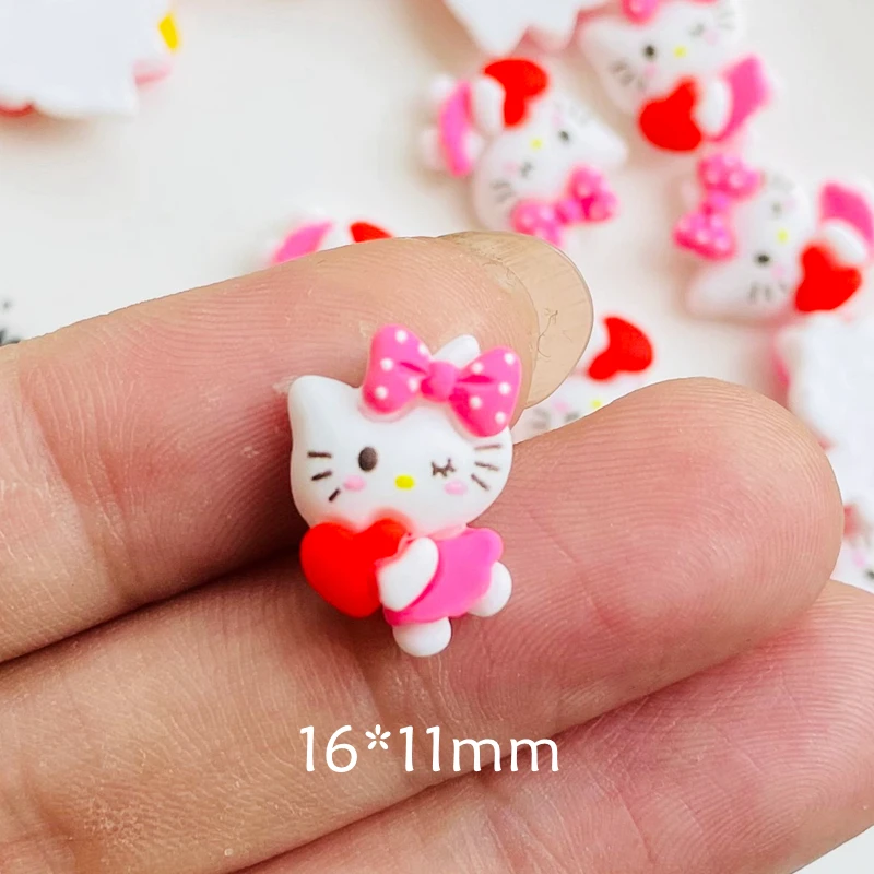 20 pcs neue niedliche Cartoon Tier Kätzchen Harz Cabochon Scrap booking DIY Schmuck Haarnadel Handwerk Dekoration Zubehör