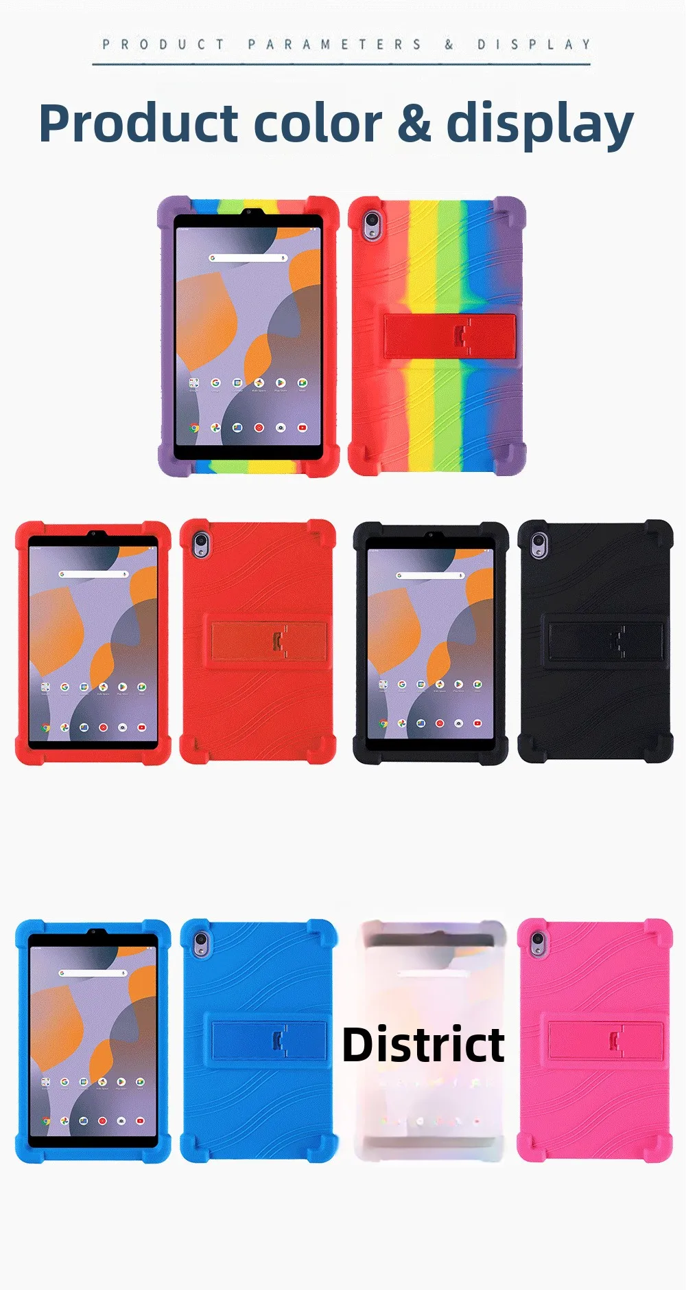 Stoßfeste TPU-Hülle für onn.8 Tablet 2024 100135923, Flexibler Stoßfänger mit Ständer, Mehrere Farben – Detail 10