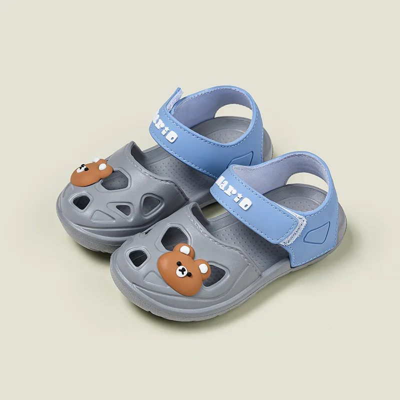 Jungen Mädchen Sommer Sandale Cartoon Muster Loch Sandalen Kinder Strands chuhe