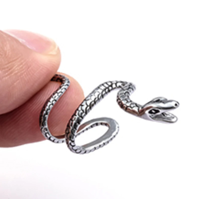 1 PC of snake-ear cuffs for women, non-piercing earring cuff clip in hug snake open wrap loop ear clip, 5 colors