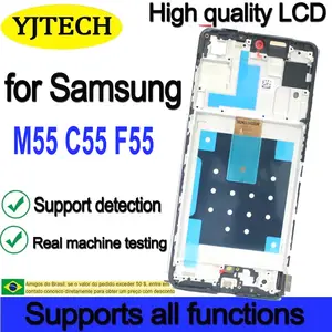 Bilashmart 6.7 Screen Super AMOLED Samsung C55 M55 F55 LCD C5560 M556B E556B Display Touch Screen Digitizer Assembly