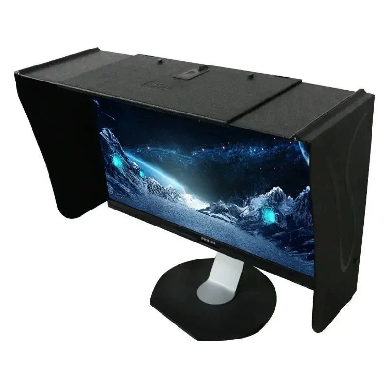 

For Computer Monitor Hood Desktop 17-27-Inch 41-66cm Width Sun Visor Printing And Repairing Design