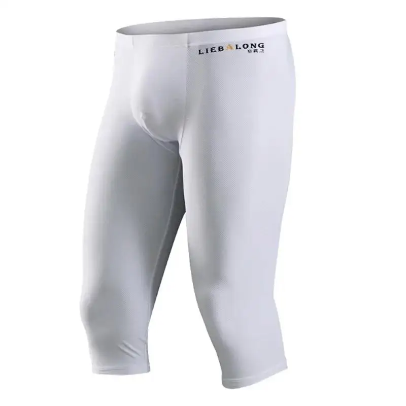 

Quick-Dry Compression Shorts for Men Gym Fitness Running Sports Shorts Tights Athletic Workout Training Pants Long Boxers​