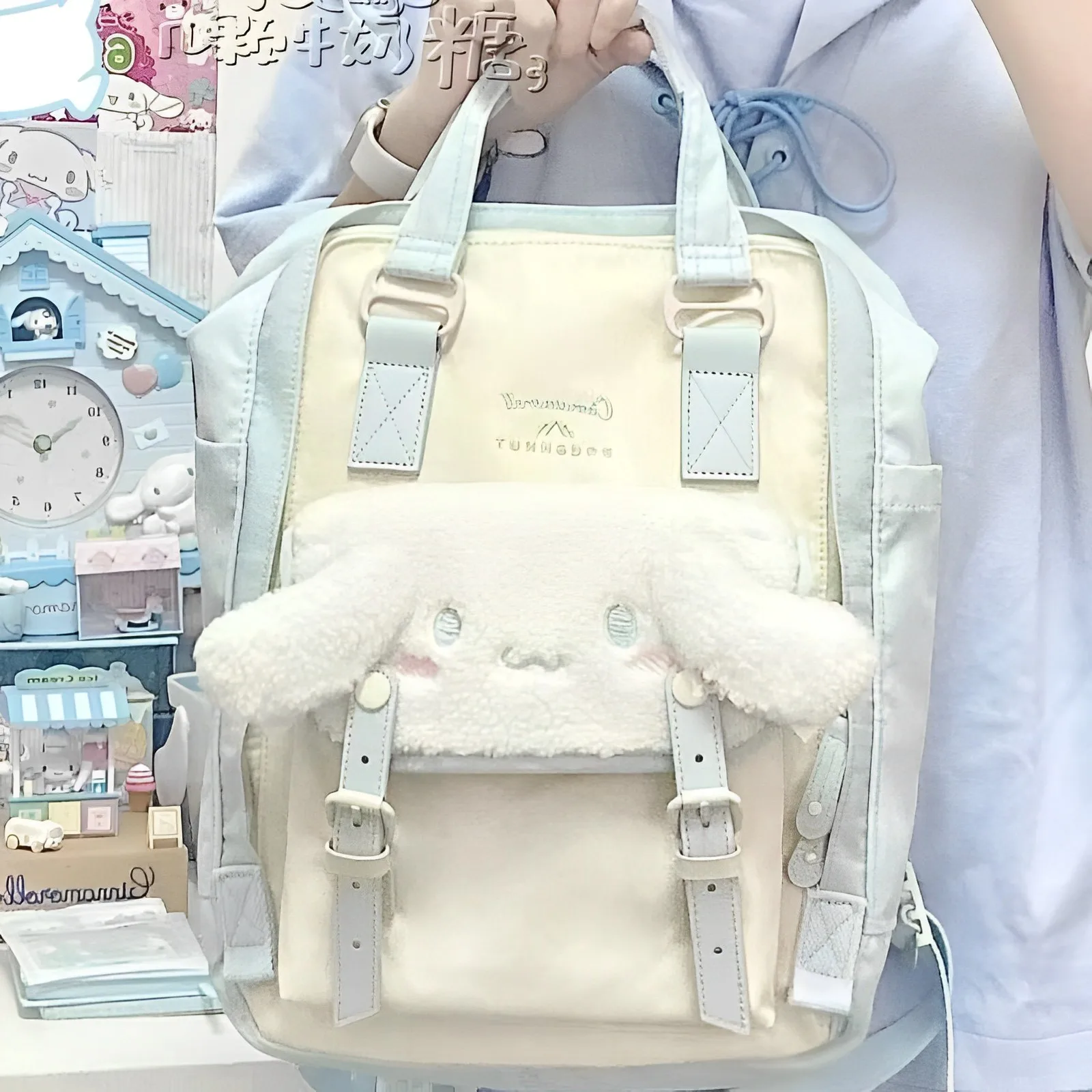 

Милые школьные ранцы Sanrio Cinnamoroll Y2k для девочек, роскошные дизайнерские женские трендовые рюкзаки, сумка для планшета в Корейском стиле, сумка на плечо