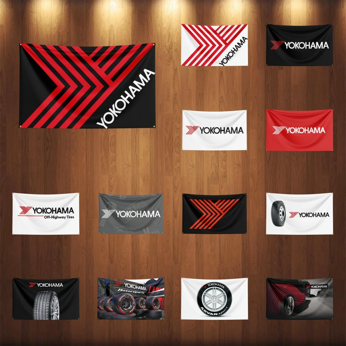 

3x5ft Y-Yokohamas Auto Parts Flag Room Decor Flag Outdoor Decorations Flags for Rooms