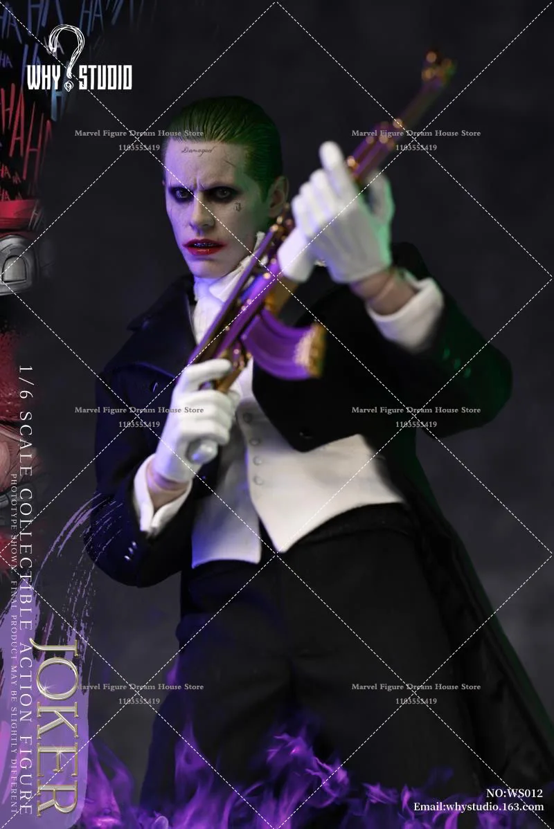 WHY STUDIO WS012 1/6 Scale Classic American The Clown Jared Leto  Full Set 12inch Male Soldier Action Figure Doll