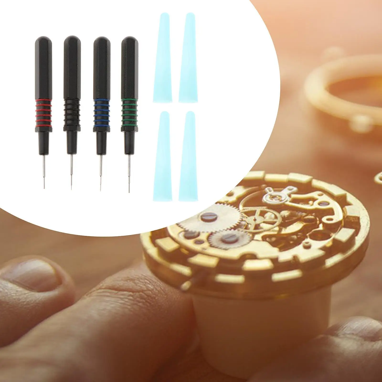 Watch Repair Oiler Kit Oil Tool DIY Portable 4 Oilers Watch Oil Pen for Repairing Watchmaker Pocket Watches Sewing Machines