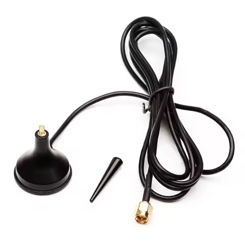 1pc 2.4G/5Ghz Dual Band Wifi Antenna 3dbi Small Sucker Aerial with SMA Male Connector New