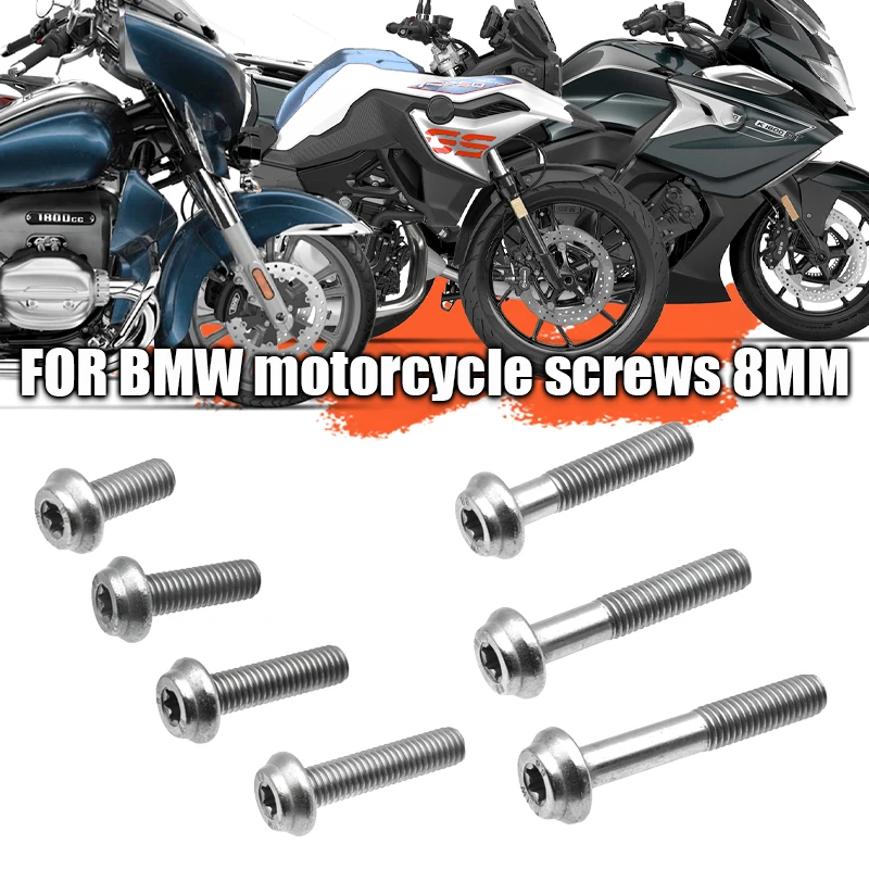 8 MILLIMETRI Per BMW Moto R1250GS R1200GS LC R1200RT S1000RR R1250GS Sinistra Destra Motore Vite Bullone Accessori Parti di Ricambio