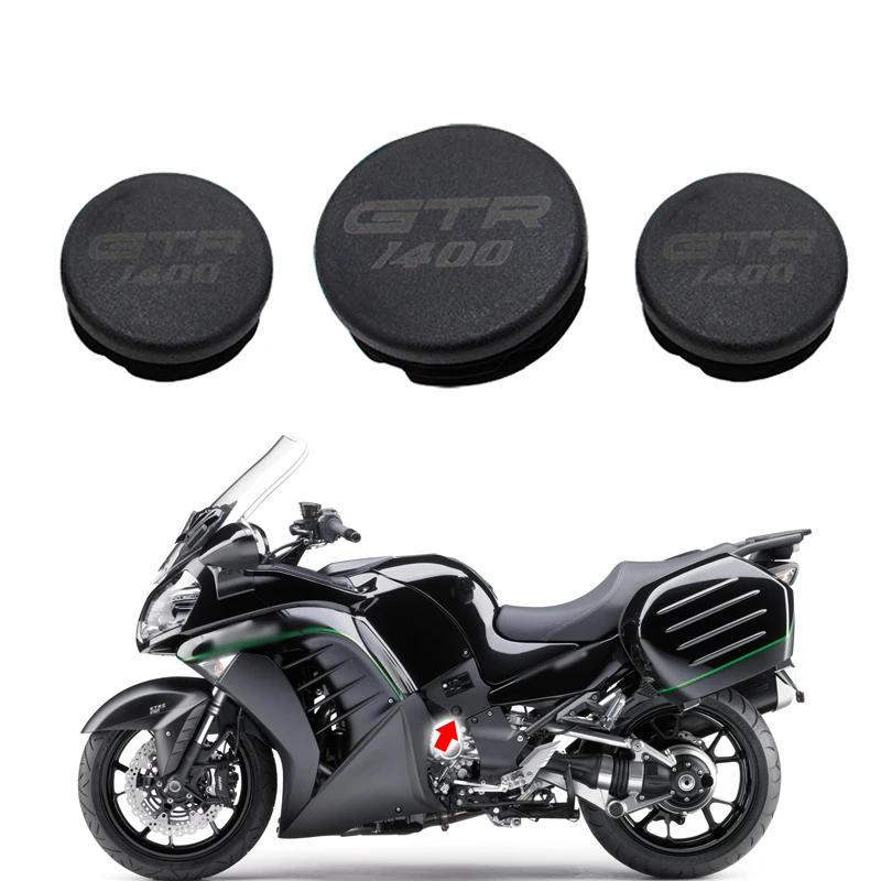 Motorcycle Frame Hole Cover Caps Plug Decorative Frame Cap For Kawasaki GTR1400 GTR 1400 2007-2022 2016 2017 2018 2019 2020 2021