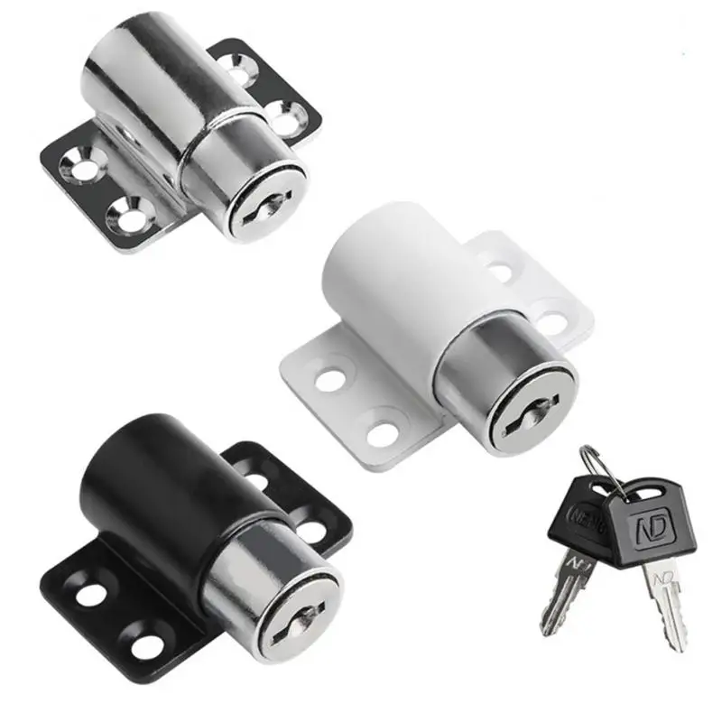 New 2/1Set Sliding Door Window Locks With 2 Keys Baby Child Safety Protection Antitheft Door Window Security Lock Catches Set