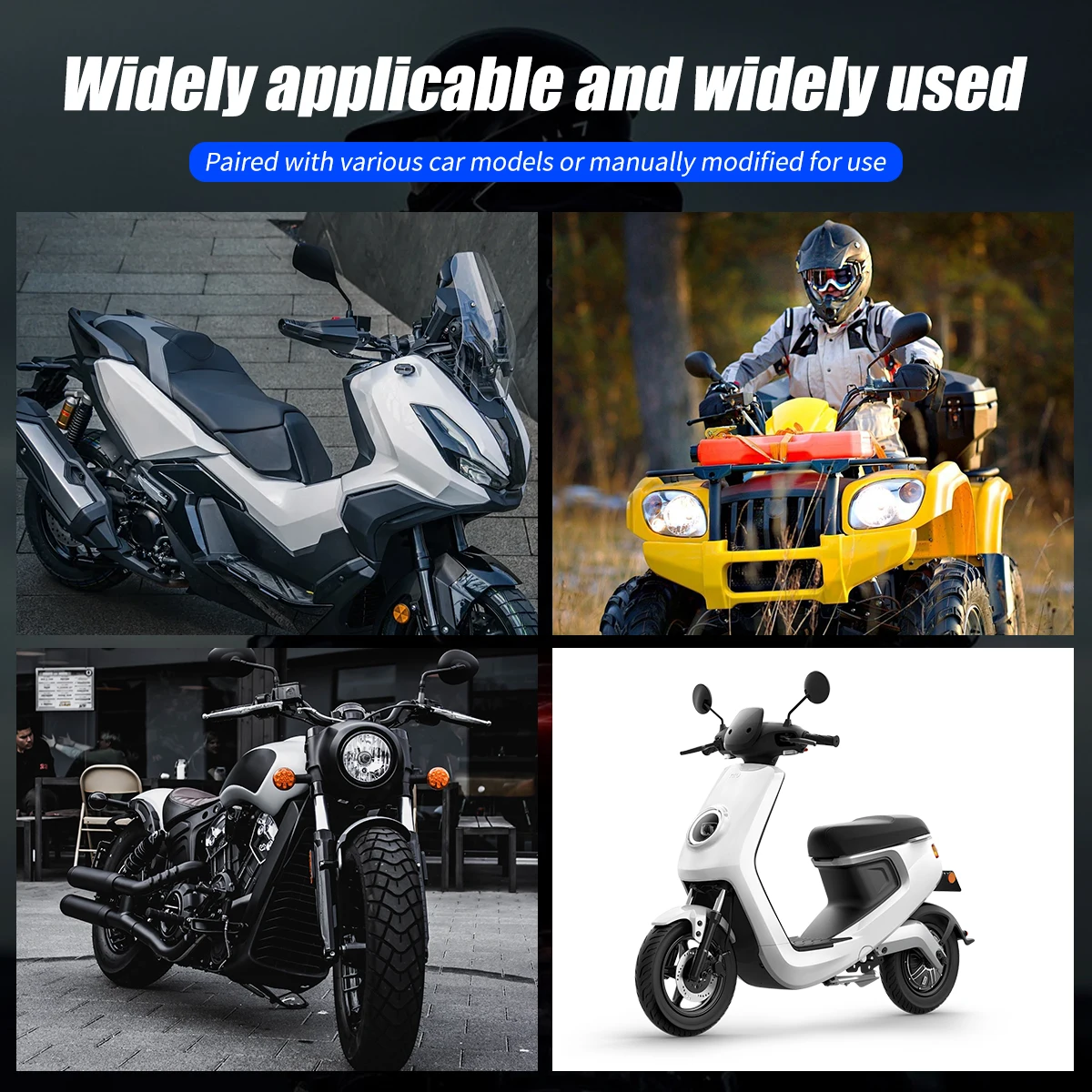 1/2pcs Motorcycle LED Spotlight Mounts Bracket Front Rearview Mirror Extension Holder Aluminum Alloy Z Shaped Headlight Bracket image 6