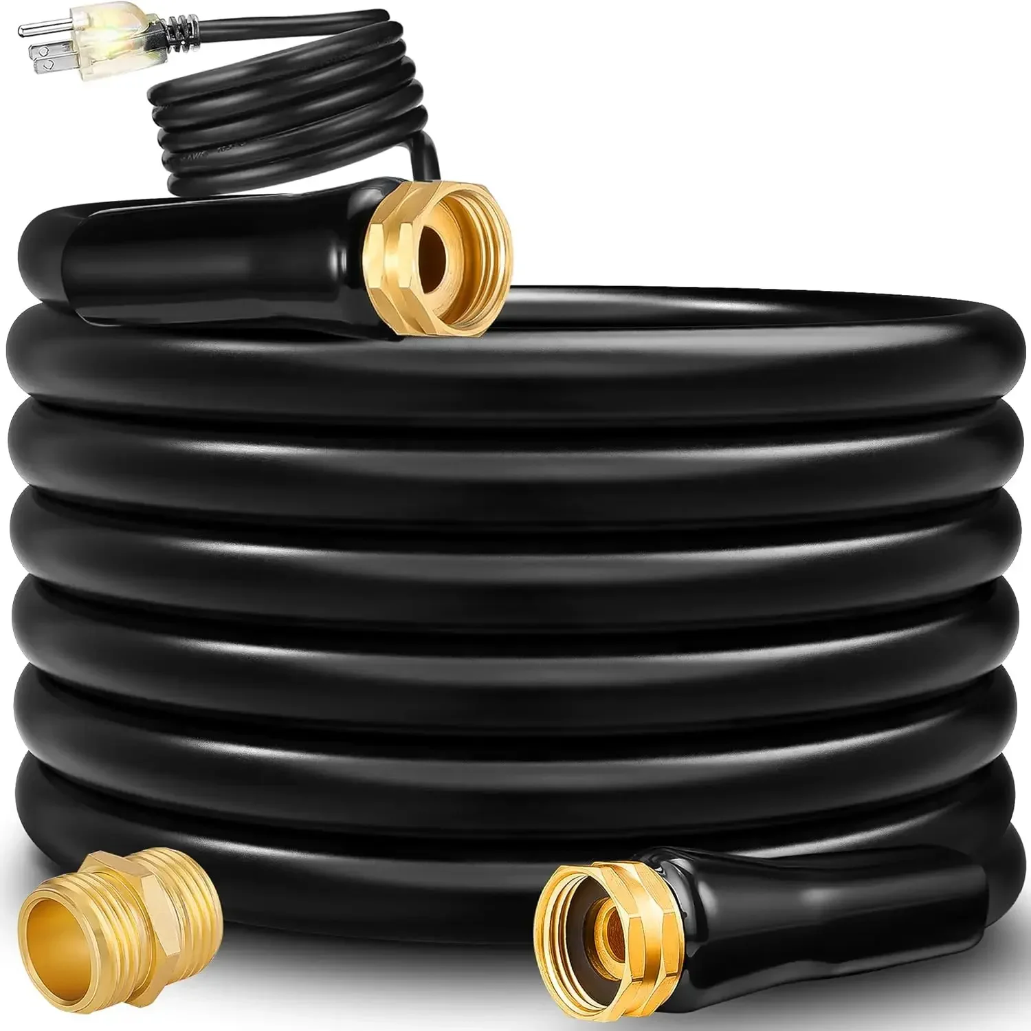 100 ft Heated Drinking Fresh Water Hose – Watering Line Freeze Protection Withstand Temperatures Down to -40°F – Lead&BPA Free