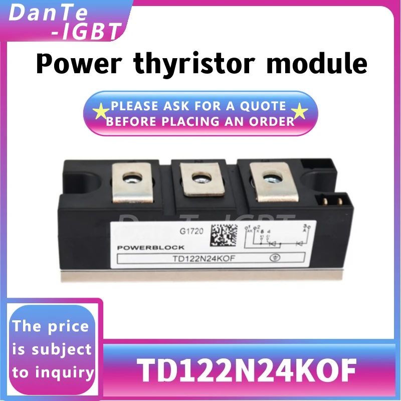 

Новый модуль TD122N24KOF, оригинальный точечный регулятор напряжения тиристора TD122N24