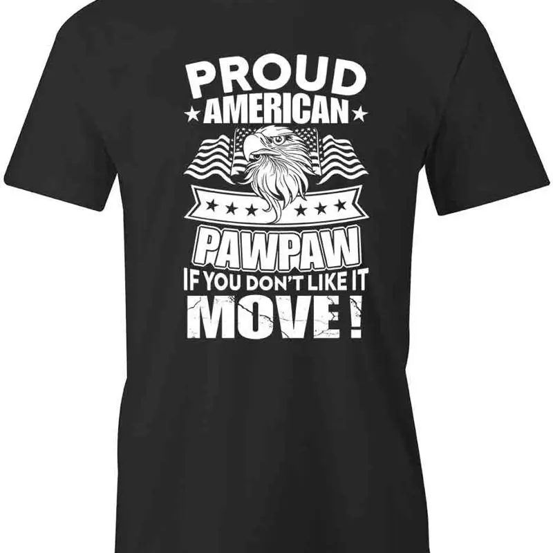 

Футболка PROUD AMERICAN PAWPAW MOVE d Хлопковая одежда S1BSA45