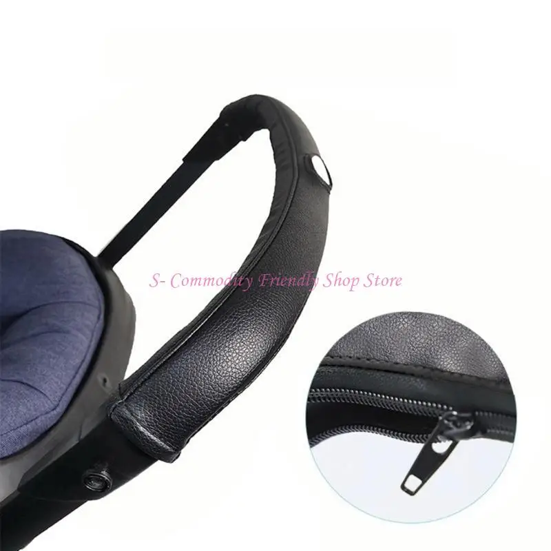 

85AE Baby Pushchair Armrest Handle Sleeve Pram Handle Replacement Dustrproof Cover
