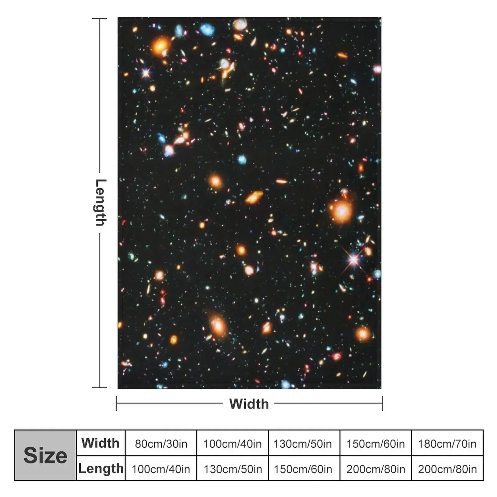 Hubble Extreme Deep Field Throw Blanket Tourist Thin Sofa Quilt Blankets