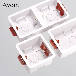 Avoir Plastic Gypsum Board Drywall Box 35 / 45mm Depth Electrical Socket And Switch Plasterboard Wall Dry Lining Mounting Boxes