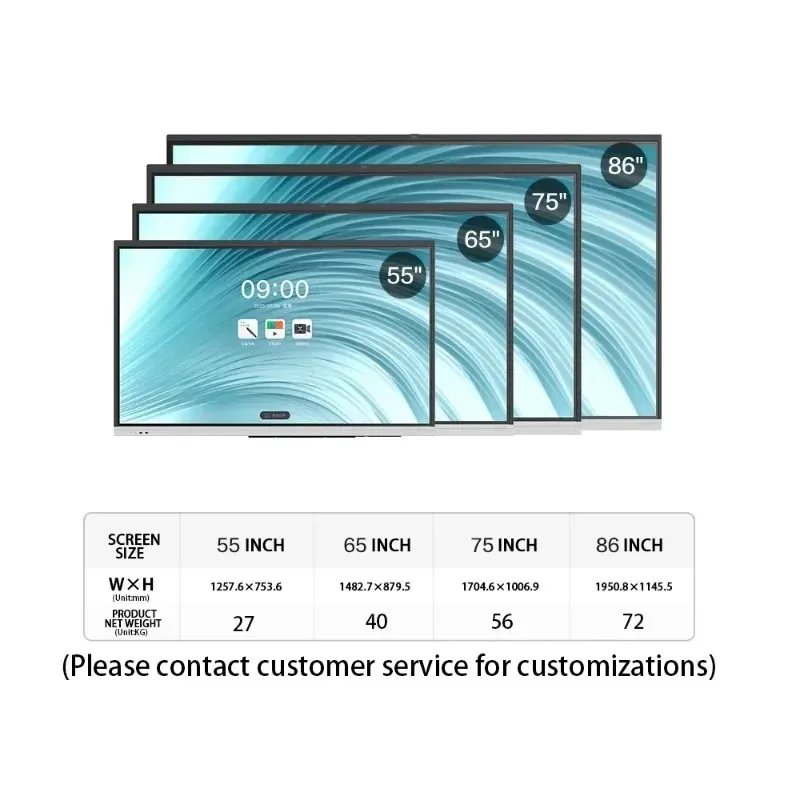 65 Inch 75 86 98 Inch I nfrared 4K LCD Touch Screen Interactive Whiteboard Touch Screen Interactive Whiteboard
