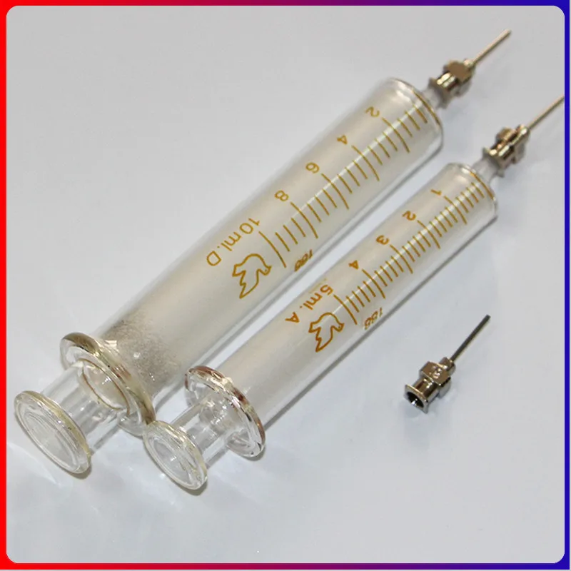 RELIFE-seringa de vidrio con aguja de Metal, 5ml, 10ml, para reparación de teléfonos móviles, BGA, PCB, montaje de bola, herramienta de jeringa de flujo de soldadura de aceite