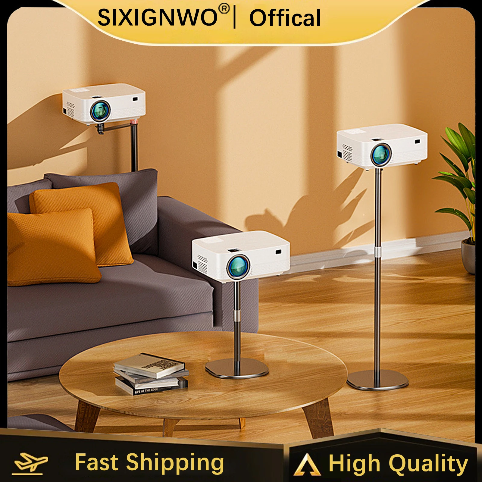 

Многофункциональный кронштейн для проектора для дивана-кровати, алюминиевый сплав, толстое металлическое основание, регулируемая дорожка, подвижный держатель, подставка