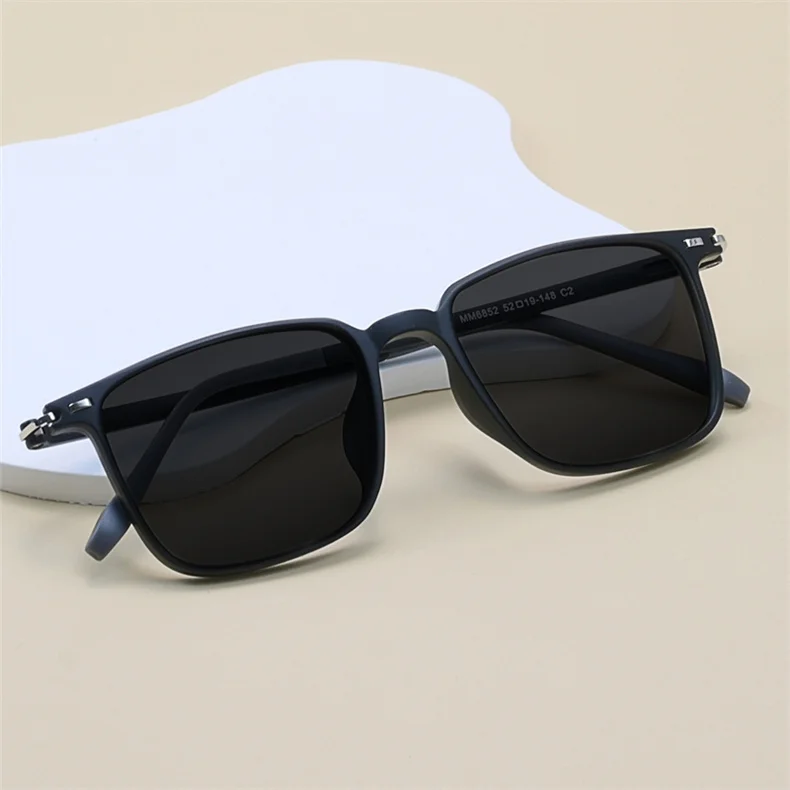 LOERHUNAR 2025 Neue Marke Design Quadratischen Rahmen Myopie Sonnenbrille für Frau und Mann UV400 Sonnenschirm Mode Sonnenbrillen 0 bis -6,0 – Detail 1