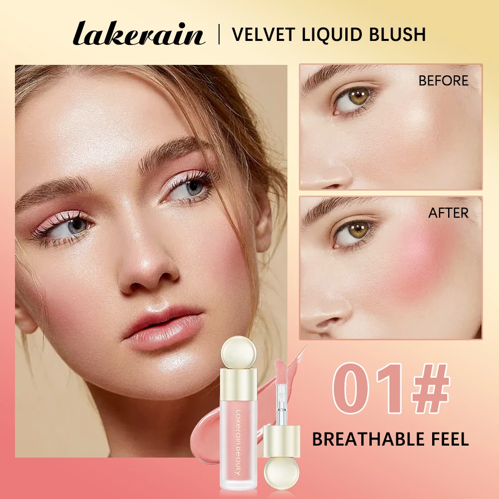 Rare Liquid Blush Velvet Matte Blusher Face Pigment Lasting Beauty Natural Cream Cheek Tint Orange Peach Blush Makeup Maquiagem