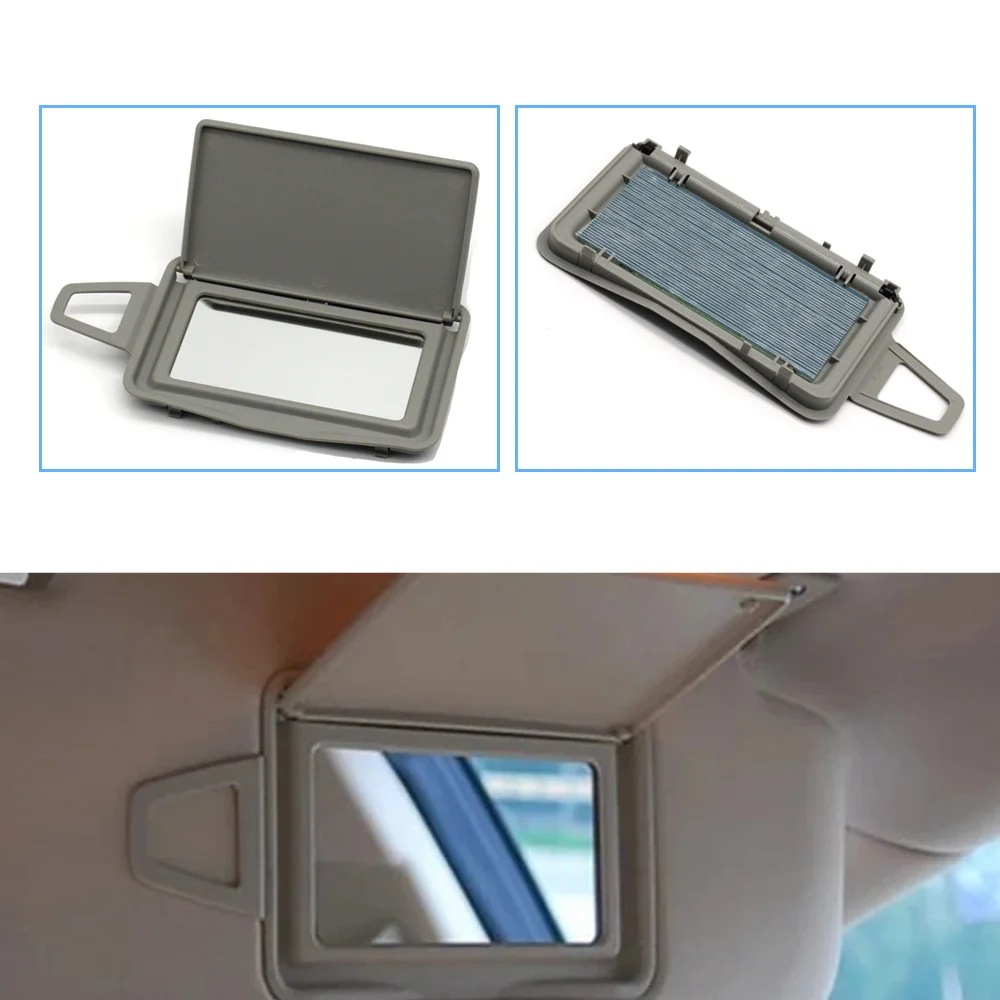 Car Sunshade Sun Visor Glass Cover Makeup Mirror Holder Panel Cover For Mercedes Benz E Class W211 2003-2006 E200 E250 E260 E280