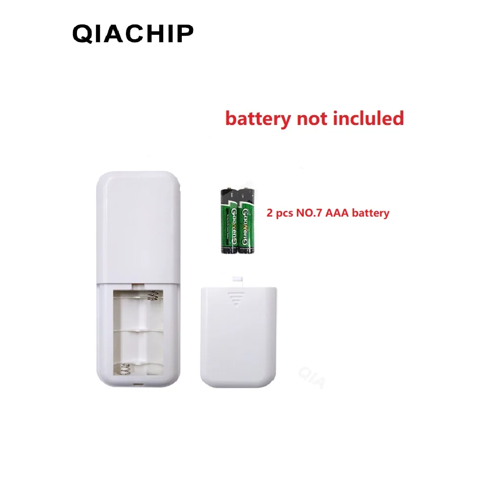 QIACHIP-interruptor de luz con Control remoto inalámbrico, transmisor receptor de 220V, encendido/apagado Digital, 1/2/3 vías, lámpara con Control