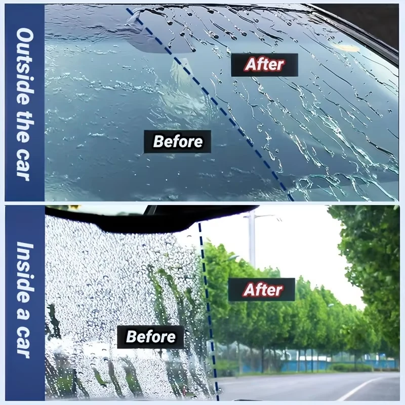 KJM -30g Car Glass Waterproof Paste Nano Hydrophobic Coating Anti Rain Anti Fog For Windshield Mirror Bathroom Glass view 6