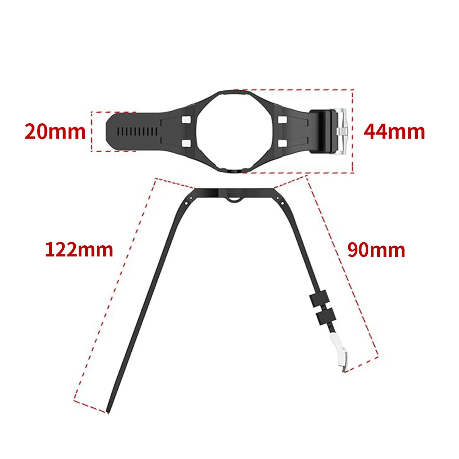 Aluminum Metal Case+Silicone Strap for Swatch X AP Royal Pop Pocket Watch Changer To Wristwatch Modification Accessories