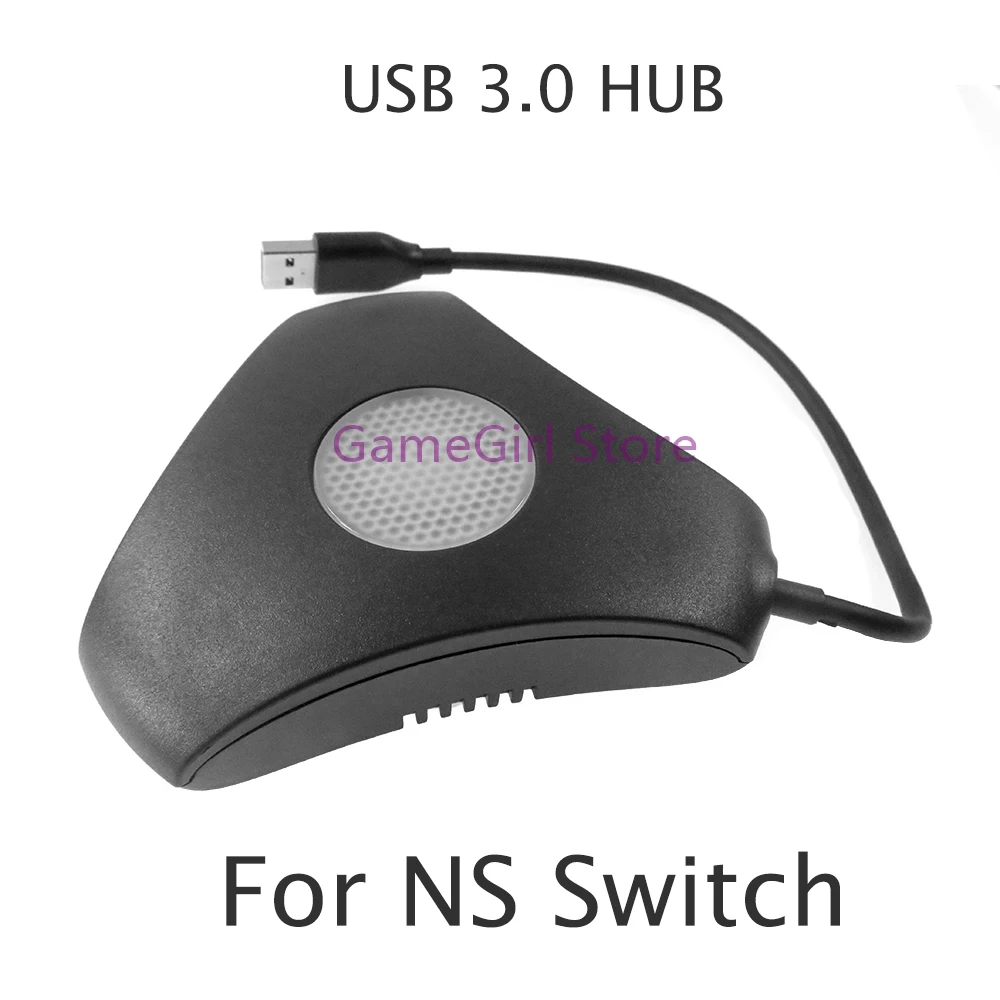

1pc For NS Switch Blue Light High Speed 4 Ports USB 3.0 HUB Charging Splitter Adapter Converter Connector